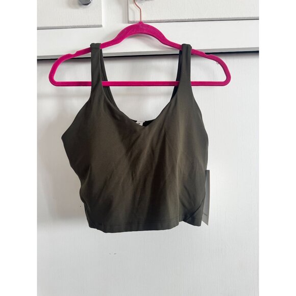 NEW NWT LULULEMON ALIGN TANK WOMENS IN DARK OLIVE SZ 12 - Picture 1 of 4